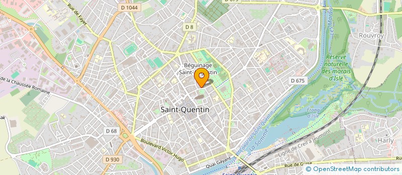 localisation de l'entreprise MADAME MARIA POPESCU à SAINT-QUENTIN