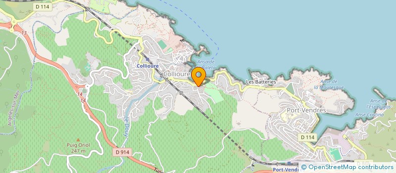 localisation de l'entreprise MADAME MARIA QUINTRIC  COLLIOURE