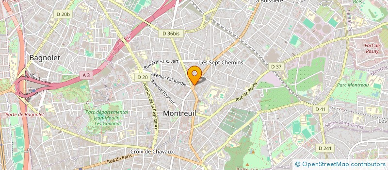 localisation de l'entreprise MADAME MARIA REYES GALLEGO PASADAS à MONTREUIL
