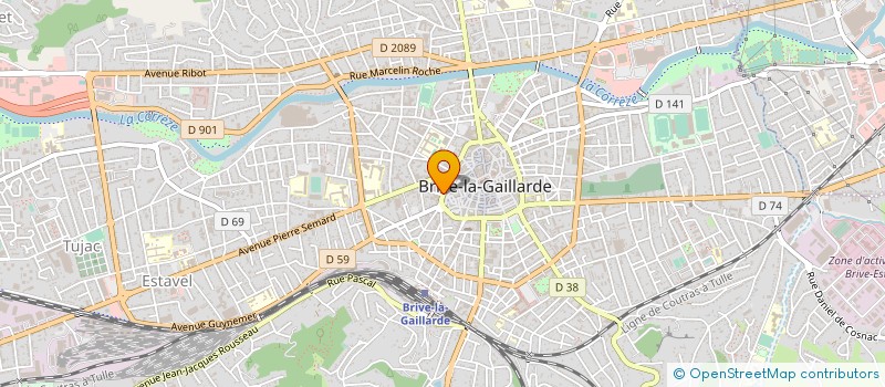 localisation de l'entreprise MADAME MARIA RIBEIRO  BRIVE-LA-GAILLARDE