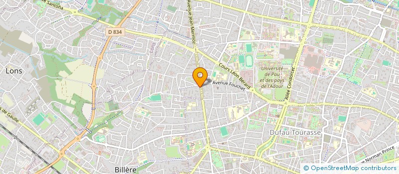 localisation de l'entreprise MADAME MARIA RODRIGUES  BILLERE