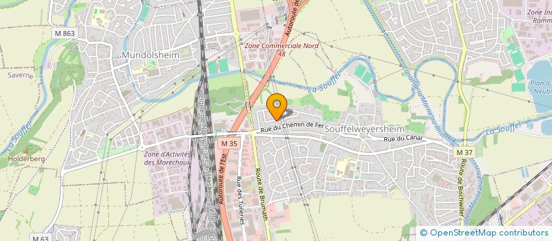 localisation de l'entreprise MADAME MARIA RODRIGUES  SOUFFELWEYERSHEIM