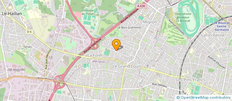 localisation de l'entreprise MADAME MARIA RODRIGUES FERNANDES  EYSINES