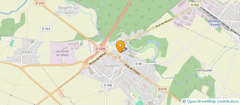 localisation de l'entreprise MADAME MARIA SA LEITE DA SILVA  GUIGNES