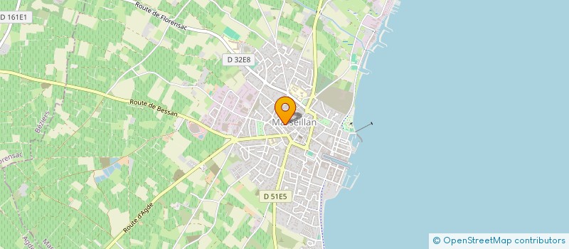 localisation de l'entreprise MADAME MARIA SANCHEZ  MARSEILLAN