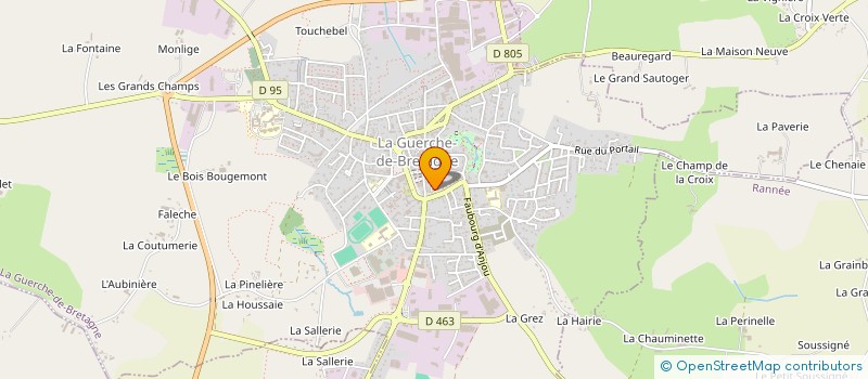 localisation de l'entreprise MADAME MARIA SANDU  LA GUERCHE-DE-BRETAGNE