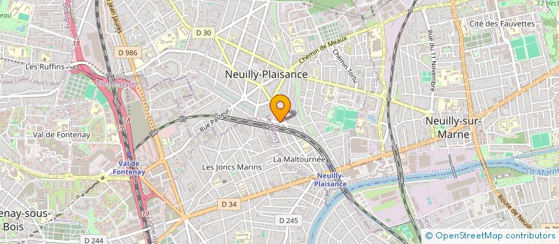 localisation de l'entreprise MADAME MARIA SANTOS à NEUILLY-PLAISANCE