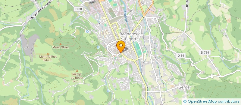 localisation de l'entreprise MADAME MARIA SANTOS CORREIA  BAGNERES-DE-BIGORRE