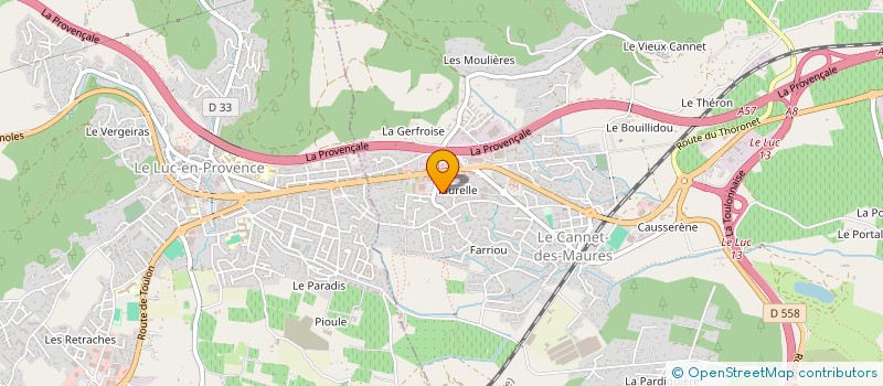 localisation de l'entreprise MADAME MARIA SCELZA  LE CANNET-DES-MAURES