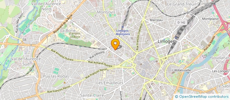 localisation de l'entreprise MADAME MARIA SEEGERS à LIMOGES