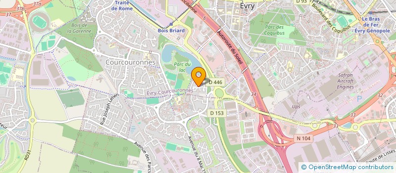 localisation de l'entreprise MADAME MARIA SEGURA JUAREZ  EVRY-COURCOURONNES