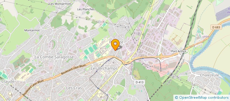 localisation de l'entreprise MADAME MARIA SILVA PINTO à BESANCON