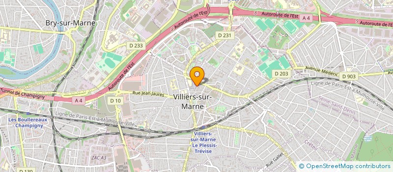 localisation de l'entreprise MADAME MARIA SOARES à VILLIERS-SUR-MARNE