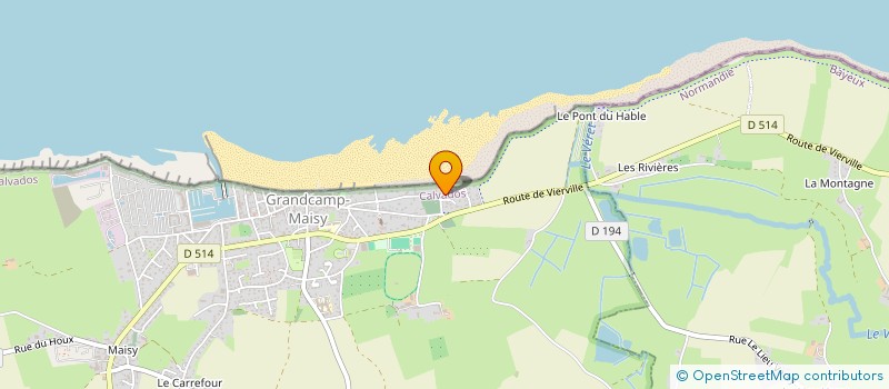 localisation de l'entreprise MADAME MARIA SPOORMANS  GRANDCAMP-MAISY