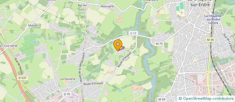 localisation de l'entreprise MADAME MARIA-STELLA POIRET  LA CHAPELLE-SUR-ERDRE