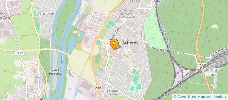 localisation de l'entreprise MADAME MARIA TAVARES JORGE  ACHERES