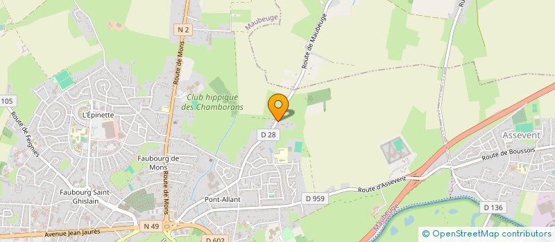 localisation de l'entreprise MADAME MARIA TEIXEIRA DA COSTA  MAUBEUGE