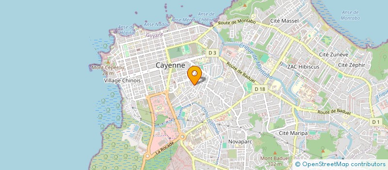 localisation de l'entreprise MADAME MARIA TERESA SANTIAGO  CAYENNE