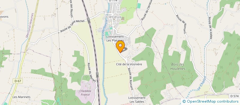 localisation de l'entreprise MADAME MARIA VALLEFUOCO  CLERIEUX