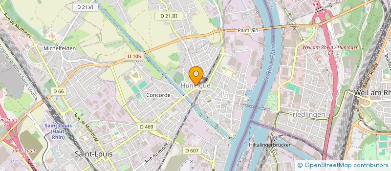 localisation de l'entreprise MADAME MARIA VAN DER DIJS HERNANDEZ  HUNINGUE