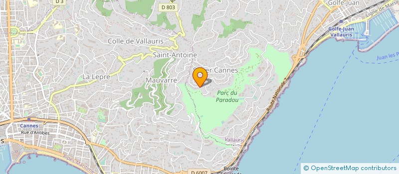 localisation de l'entreprise MADAME MARIA VAN KUIJK  VALLAURIS