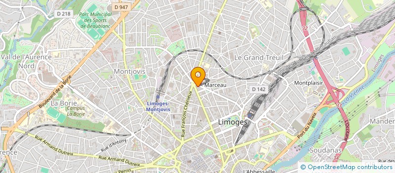 localisation de l'entreprise MADAME MARIA VAZ DOS SANTOS à LIMOGES