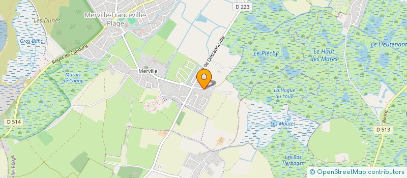 localisation de l'entreprise MADAME MARIA VITALE  MERVILLE-FRANCEVILLE-PLAGE