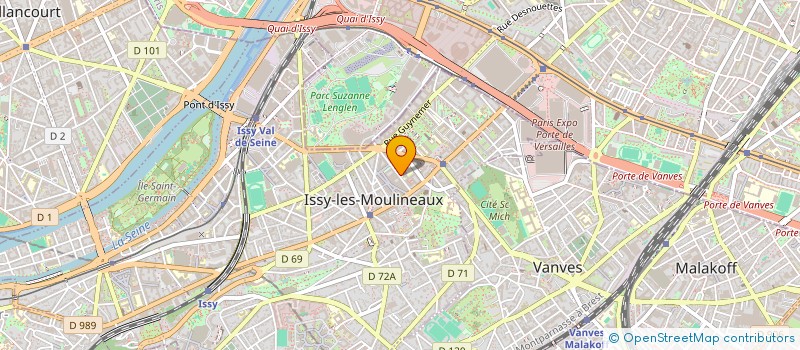 localisation de l'entreprise MADAME MARIA YOUSSEF  ISSY-LES-MOULINEAUX