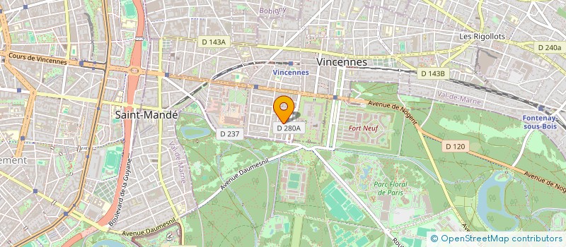 localisation de l'entreprise MADAME MARIACRISTINA MAROCCO  VINCENNES