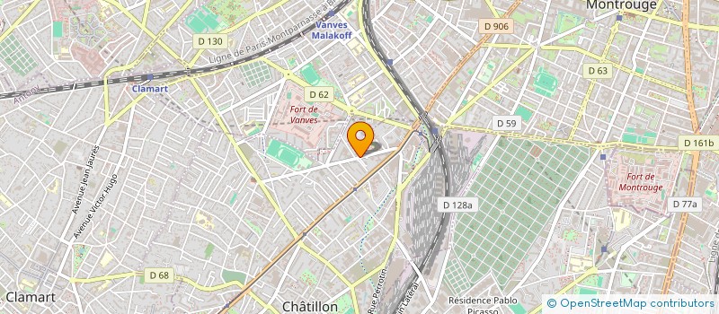 localisation de l'entreprise MADAME MARIAJOSE RAMIREZ SANEZ  CHATILLON