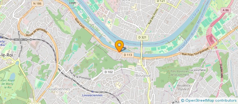 localisation de l'entreprise MADAME MARIAM ABDELWAHAB  BOUGIVAL