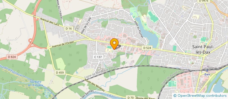 localisation de l'entreprise MADAME MARIAM ALAOUI ISMAILI  SAINT-PAUL-LES-DAX