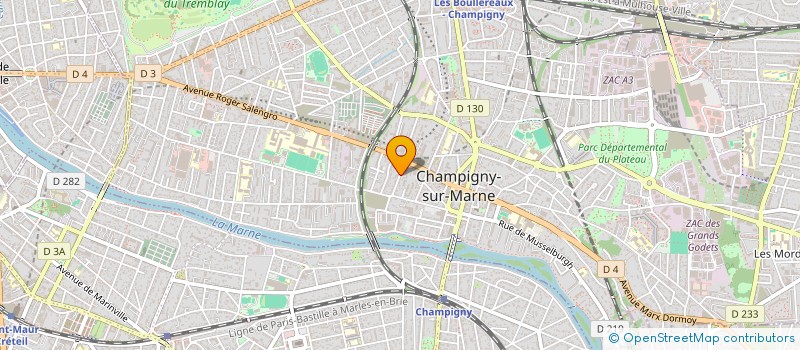 localisation de l'entreprise MADAME MARIAM BA  CHAMPIGNY-SUR-MARNE