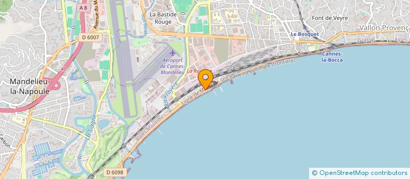 localisation de l'entreprise MADAME MARIAM BENDARI  CANNES