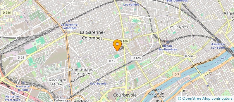 localisation de l'entreprise MADAME MARIAM BIDDICHE à COURBEVOIE
