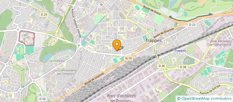 localisation de l'entreprise MADAME MARIAM BOUZIDI SANTOS  TRAPPES