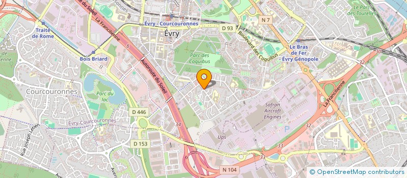 localisation de l'entreprise MADAME MARIAM DOUMBIA  EVRY-COURCOURONNES