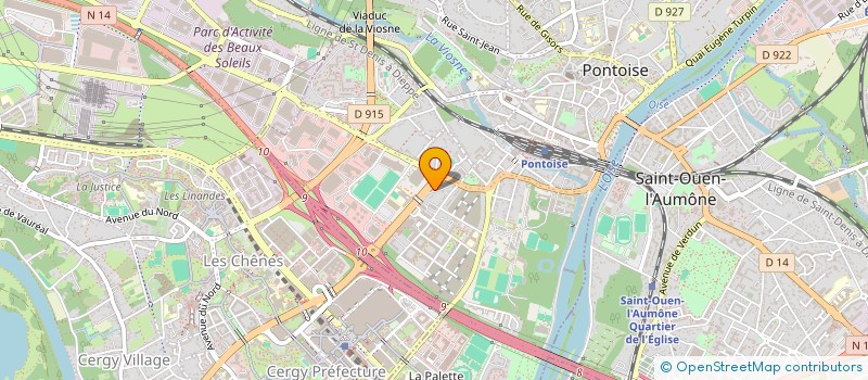 localisation de l'entreprise MADAME MARIAM EL AZIZ  PONTOISE