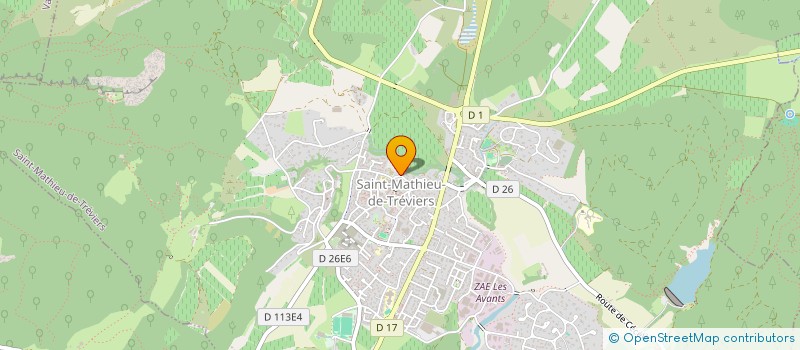 localisation de l'entreprise MADAME MARIAM EL BOUCHIKHI  SAINT-MATHIEU-DE-TREVIERS