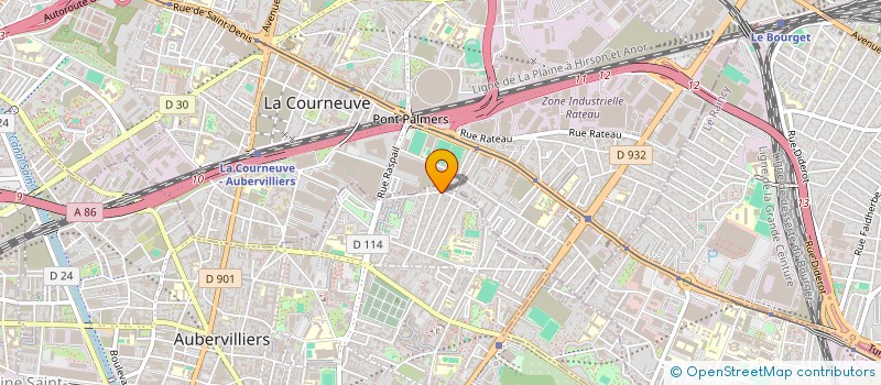 localisation de l'entreprise MADAME MARIAM HALLAB à AUBERVILLIERS