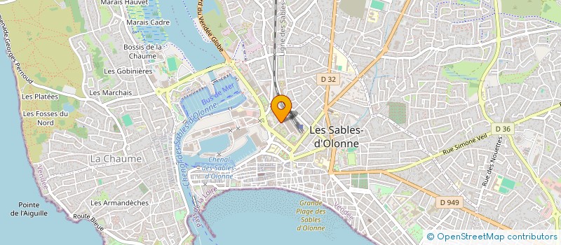 localisation de l'entreprise MADAME MARIAM HASSAN ALI à LES SABLES D'OLONNE