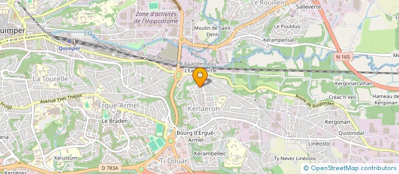 localisation de l'entreprise MADAME MARIAM  JACKIE EMMA DIARRASSOUBA à QUIMPER
