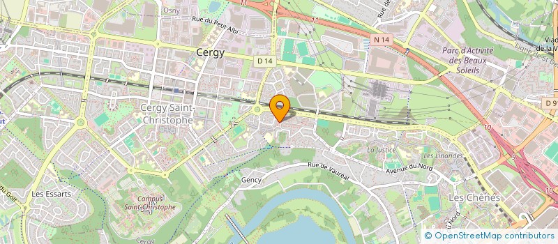 localisation de l'entreprise MADAME MARIAM JENAN  CERGY