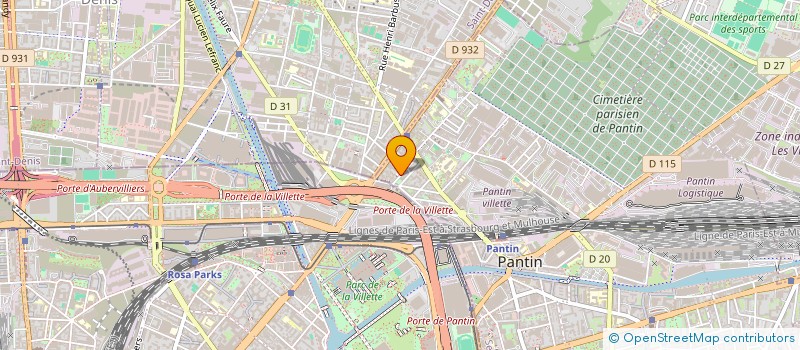 localisation de l'entreprise MADAME MARIAM KANTE  PANTIN