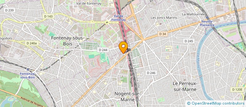 localisation de l'entreprise MADAME MARIAM LADJOUAN à NOGENT-SUR-MARNE