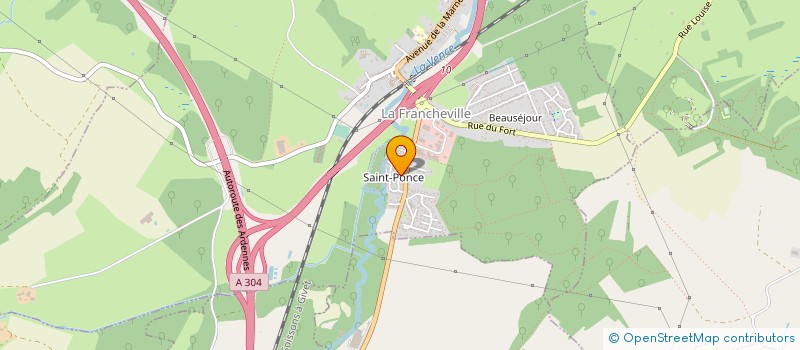 localisation de l'entreprise MADAME MARIAM POGHOSYAN  LA FRANCHEVILLE