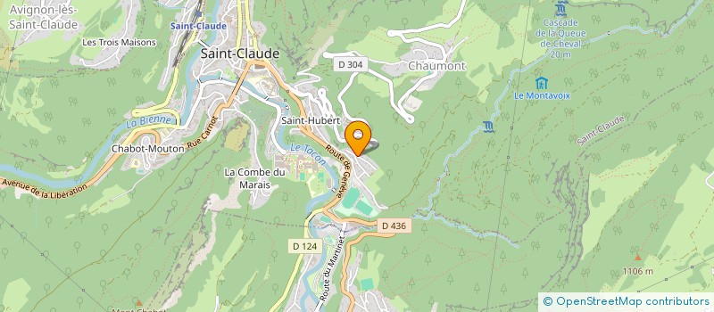 localisation de l'entreprise MADAME MARIAM SANON  SAINT-CLAUDE