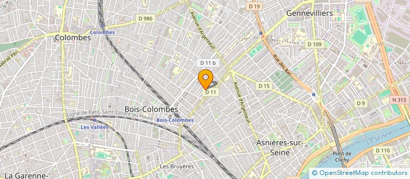 localisation de l'entreprise MADAME MARIAM SIDIBE à BOIS-COLOMBES