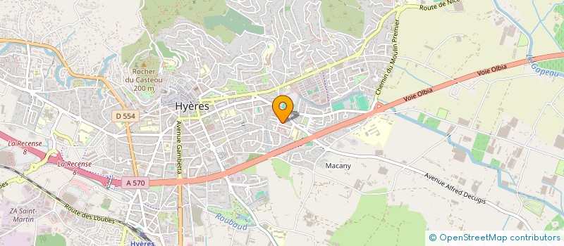 localisation de l'entreprise MADAME MARIAM SY  HYERES