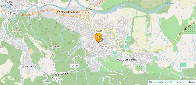 localisation de l'entreprise MADAME MARIAM ULMASOVA  CERET